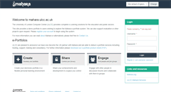 Desktop Screenshot of mahara.ulcc.ac.uk